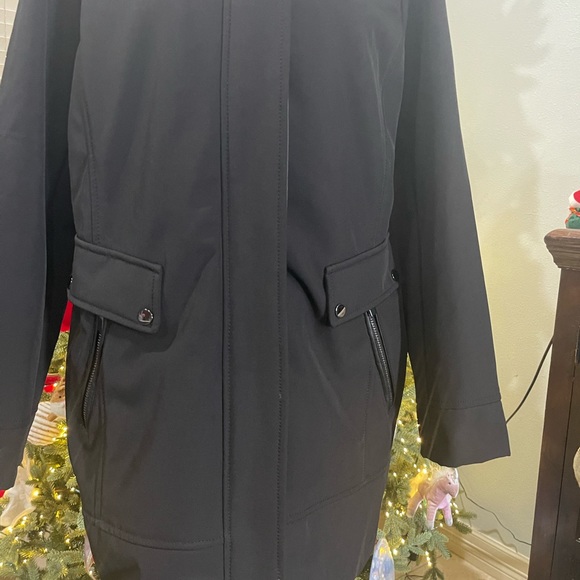 Badgley Mischka Black Paneled Thermotech Jacket - Picture 8 of 16